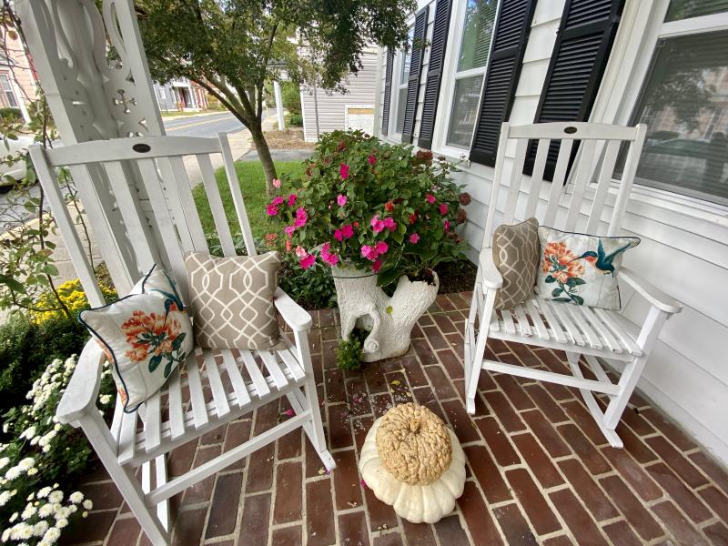 Since he retired, Allen Sangree has created numerous works of art that decorate his home, such as this combination side table and planter.